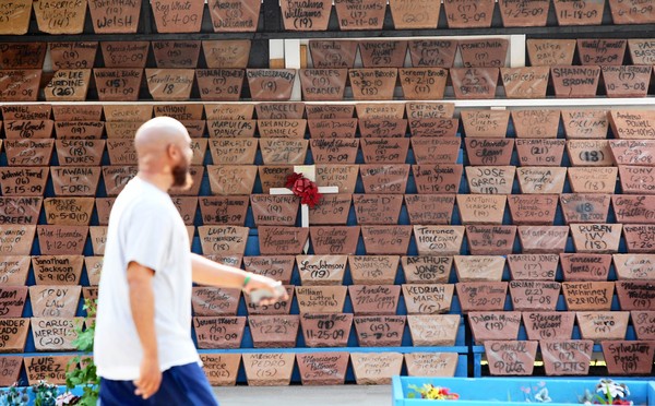 The Kids off the Block Memorial Tribute at 117th and Michigan in Chicago's Roseland neighborhood. The memorial honors those that have been killed in the area over the last few years. Photo by Chris Sweda, Chicago Tribune / July 6, 2011