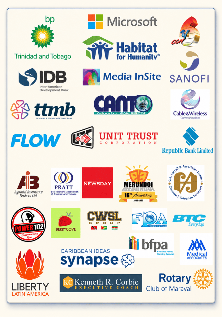Logos of organisations Giselle Hudson has worked with